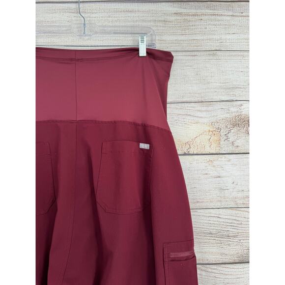 Figs Maternity Technical Scrub Pants Womens XXL/P Maroon PO# 2257 - Picture 6 of 11